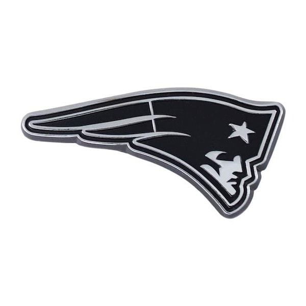 Fanmats Fanmats 4298905613 New England Patriots Premium Metal Chrome Auto Emblem 4298905613 - main